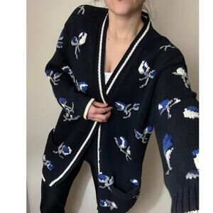 Vintage Jones New York Cardigan Cottage core Granny Grandma indie floral 90s y2k